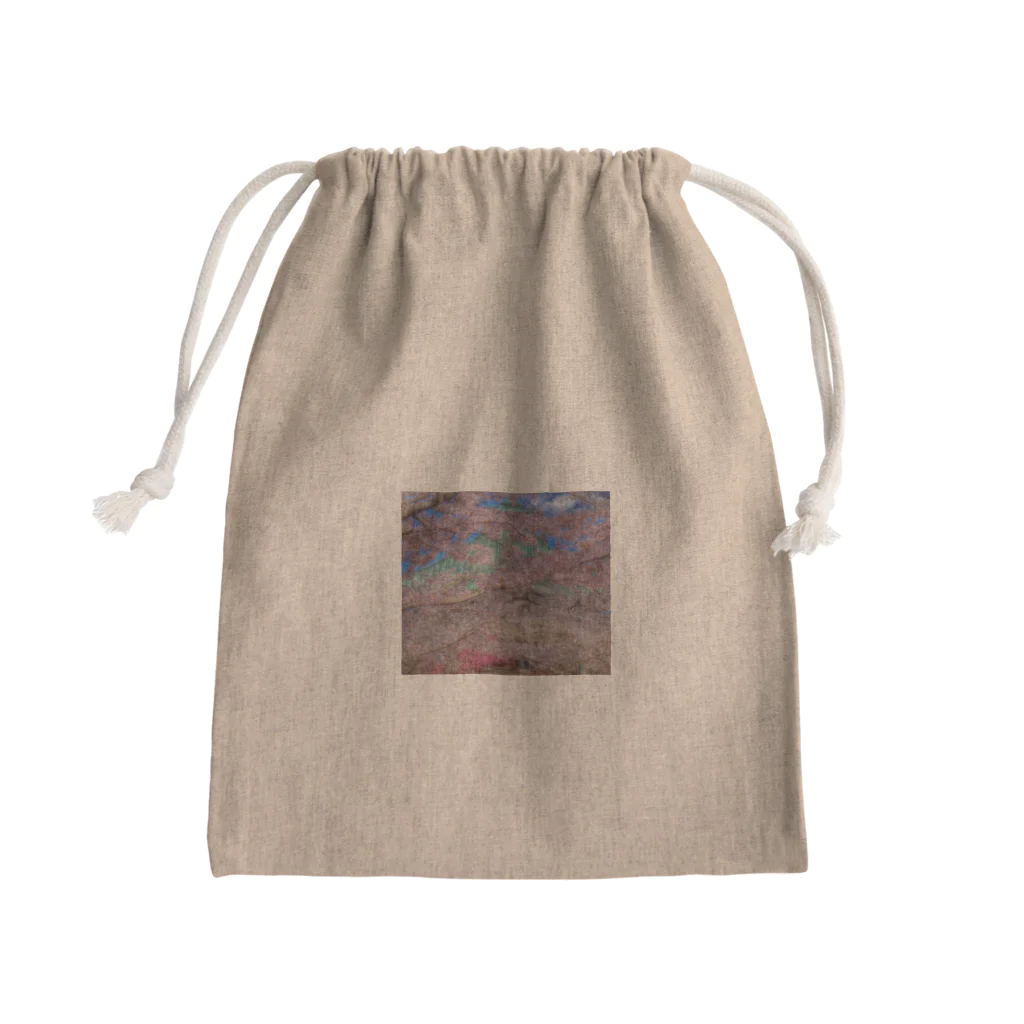 みぅ福島の桜の景色　青空の春鐘突き堂 Mini Drawstring Bag