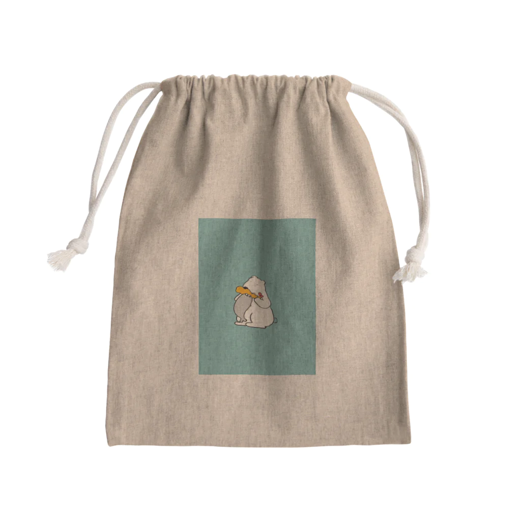 shiokobuworksのしろくまさんと、あざらしくん。 Mini Drawstring Bag