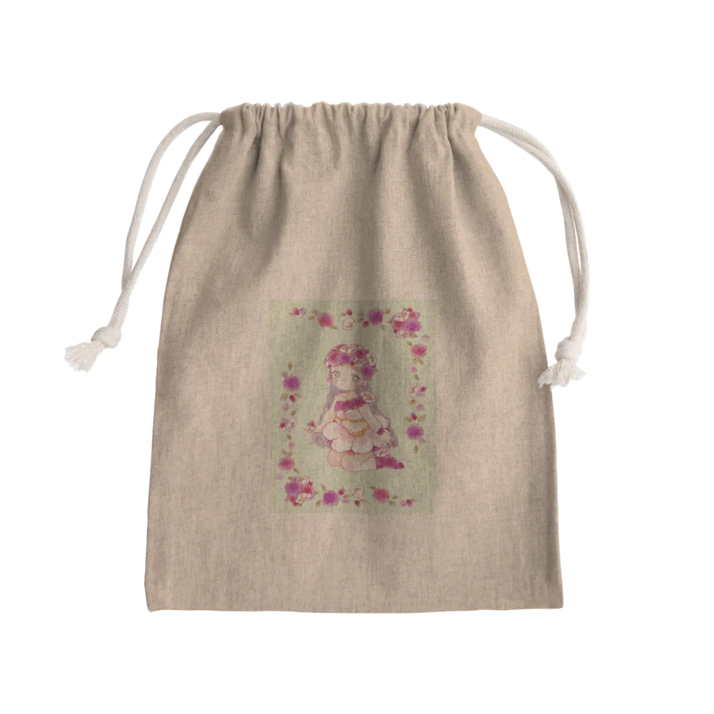 shiomirin  shopのお花ちゃんパート2 Mini Drawstring Bag