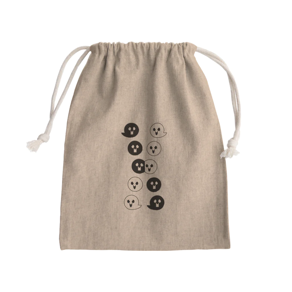 「たま」と「コン」のすれ違うたまとコン Mini Drawstring Bag