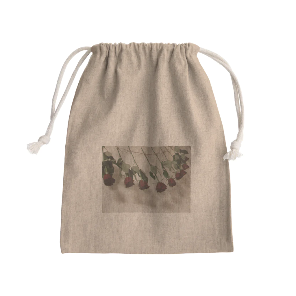パン屋の帰りの薔薇 Mini Drawstring Bag