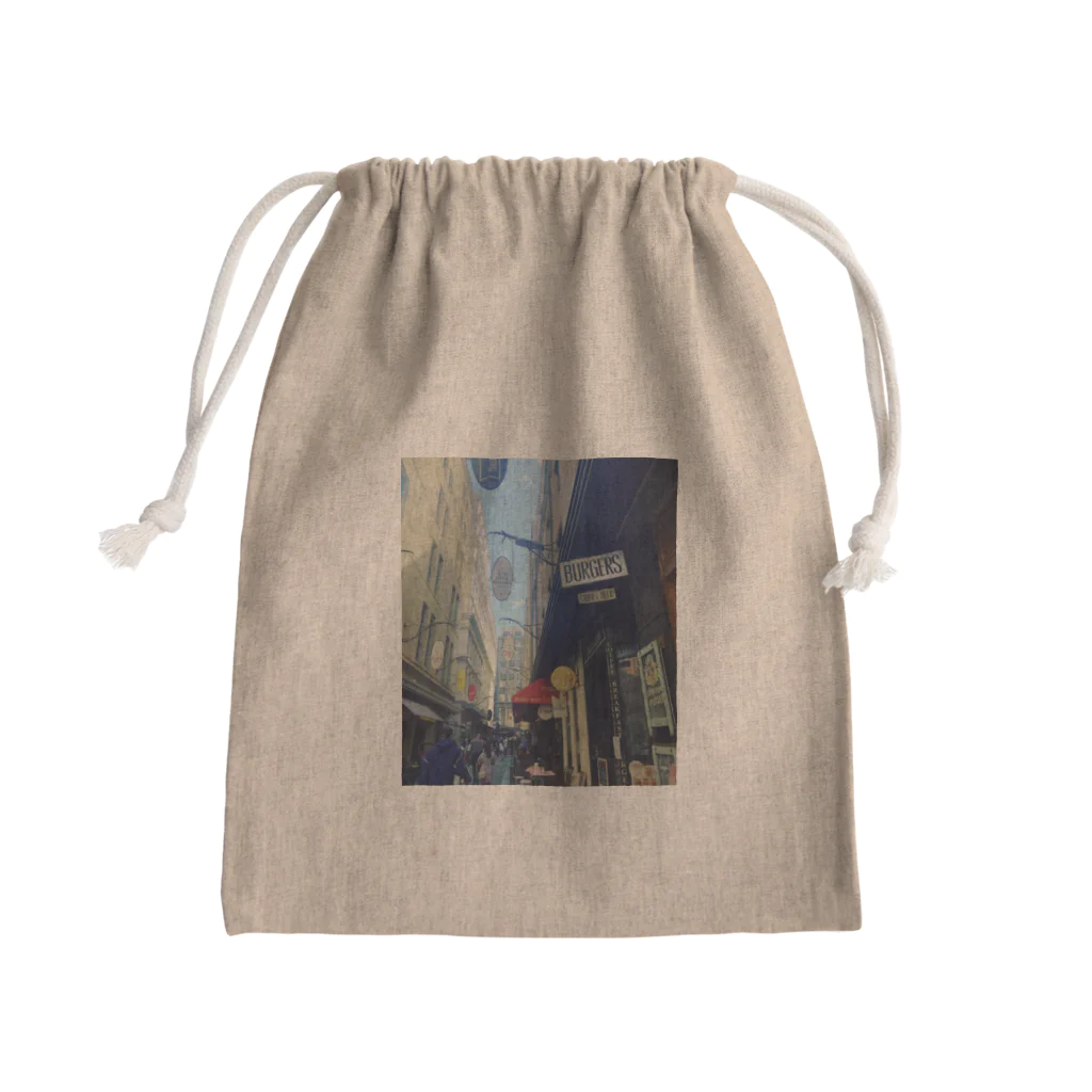 タケルショップ😊takeru shop💫のオーストラリアのメルボルン💫1人旅PhotoTシャツ💫 Mini Drawstring Bag