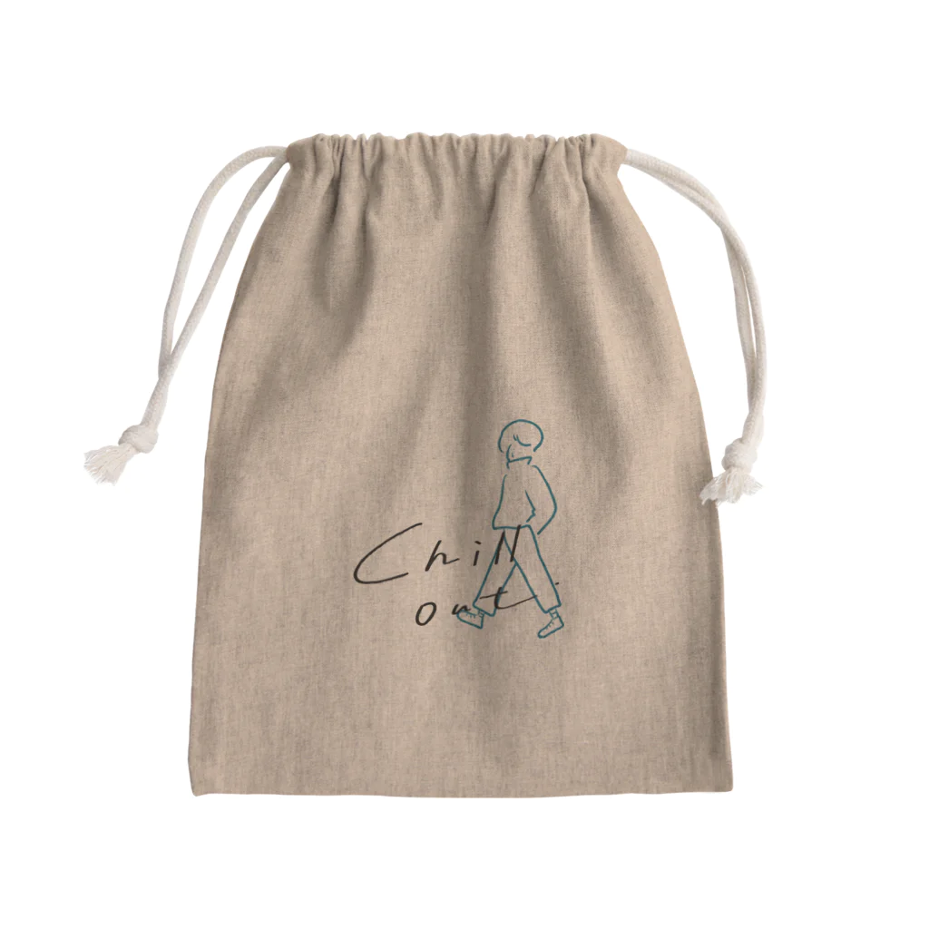 チルしない？のchill out(man) Mini Drawstring Bag