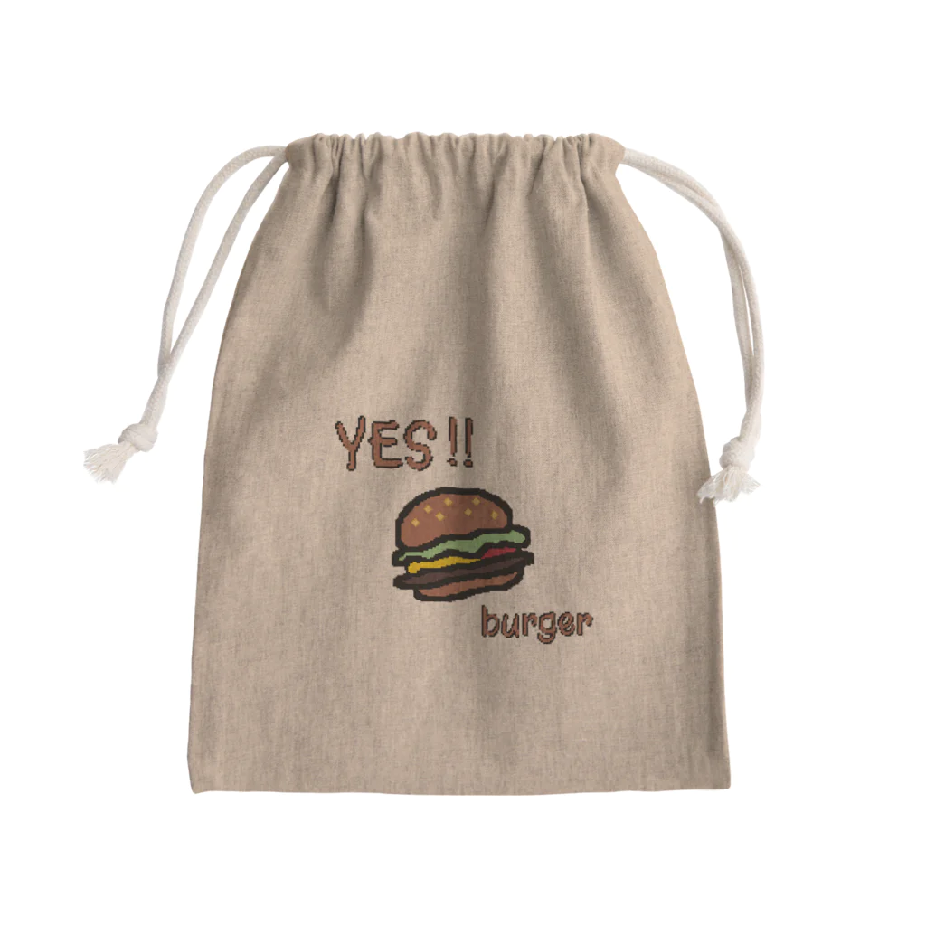 Thank you for your timeのYES!! burger Mini Drawstring Bag