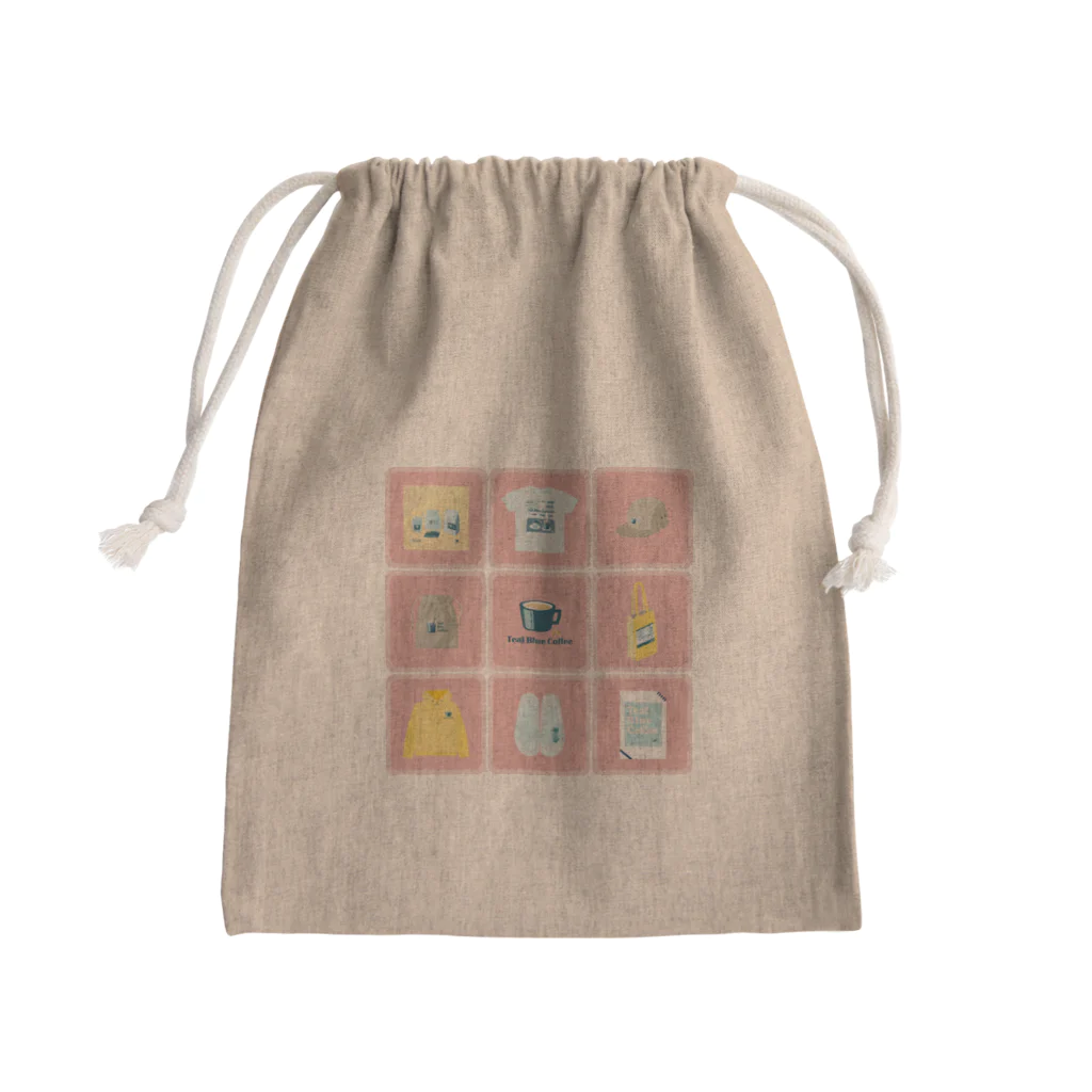 Teal Blue CoffeeのTealBlueItems _Cube PINK Ver. Mini Drawstring Bag
