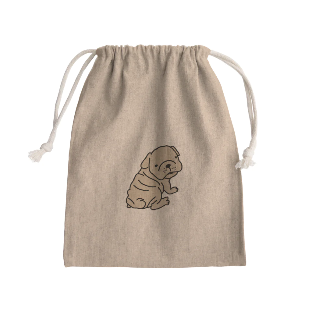 かみらいすのぶるたろう。 Mini Drawstring Bag