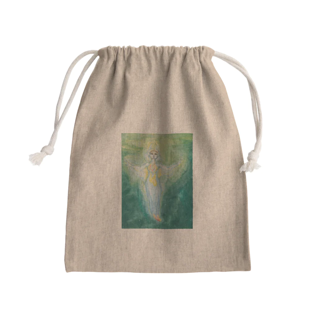 Nellyhime のアートの海の女神 Mini Drawstring Bag