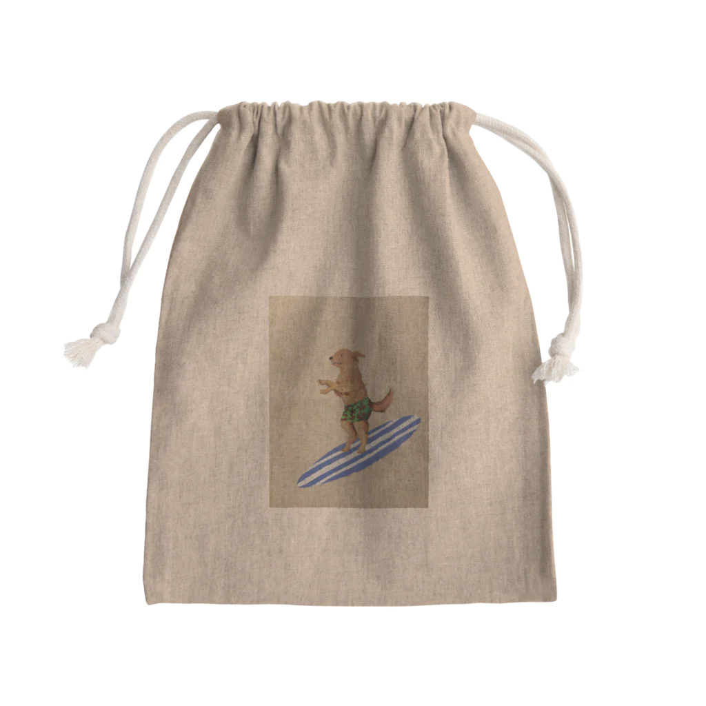 yukiiii1992のdog surf Mini Drawstring Bag