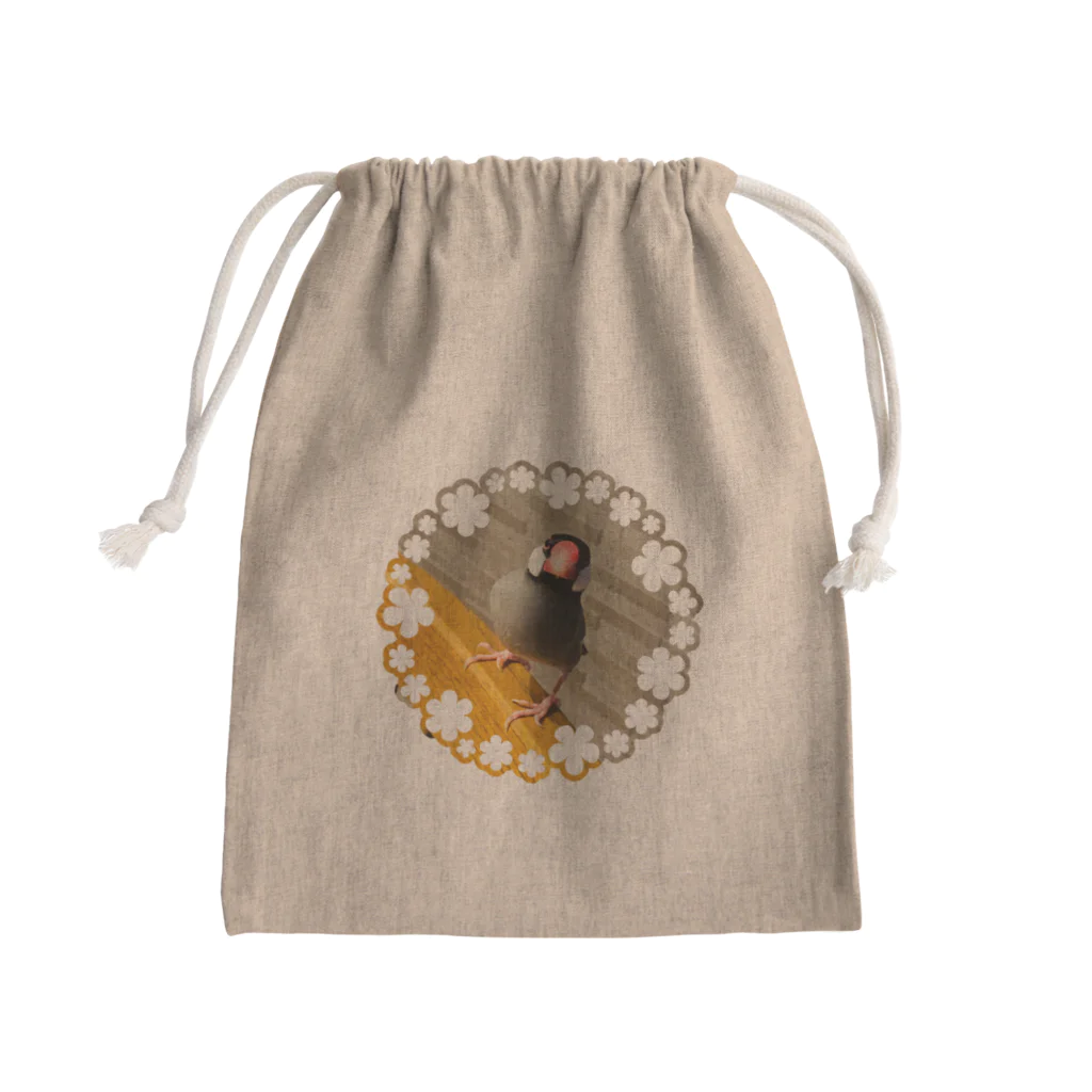 推しのある人生をの文鳥のはるさめちゃん Mini Drawstring Bag