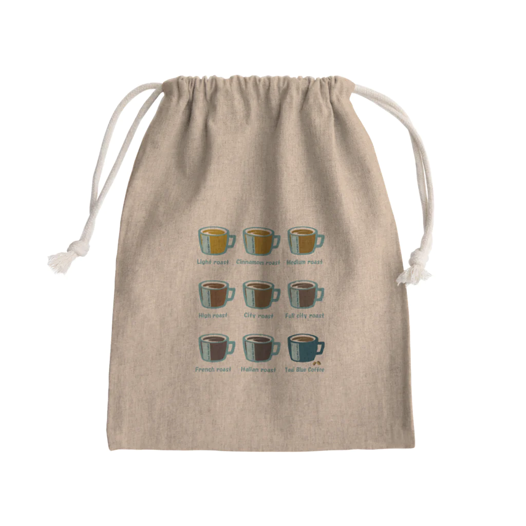 Teal Blue CoffeeのRoasted coffee Mini Drawstring Bag