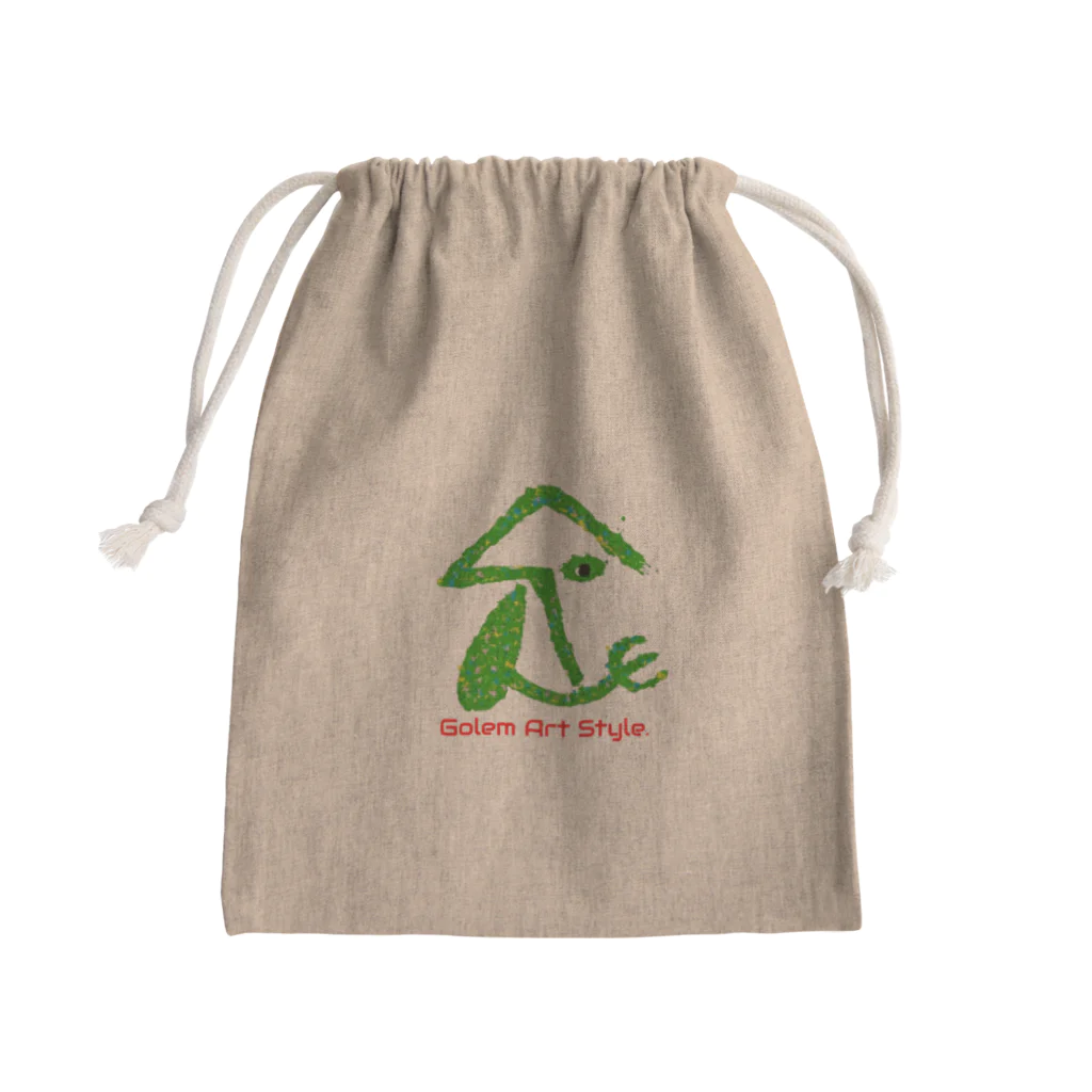 小豆丸のgolem. Mini Drawstring Bag