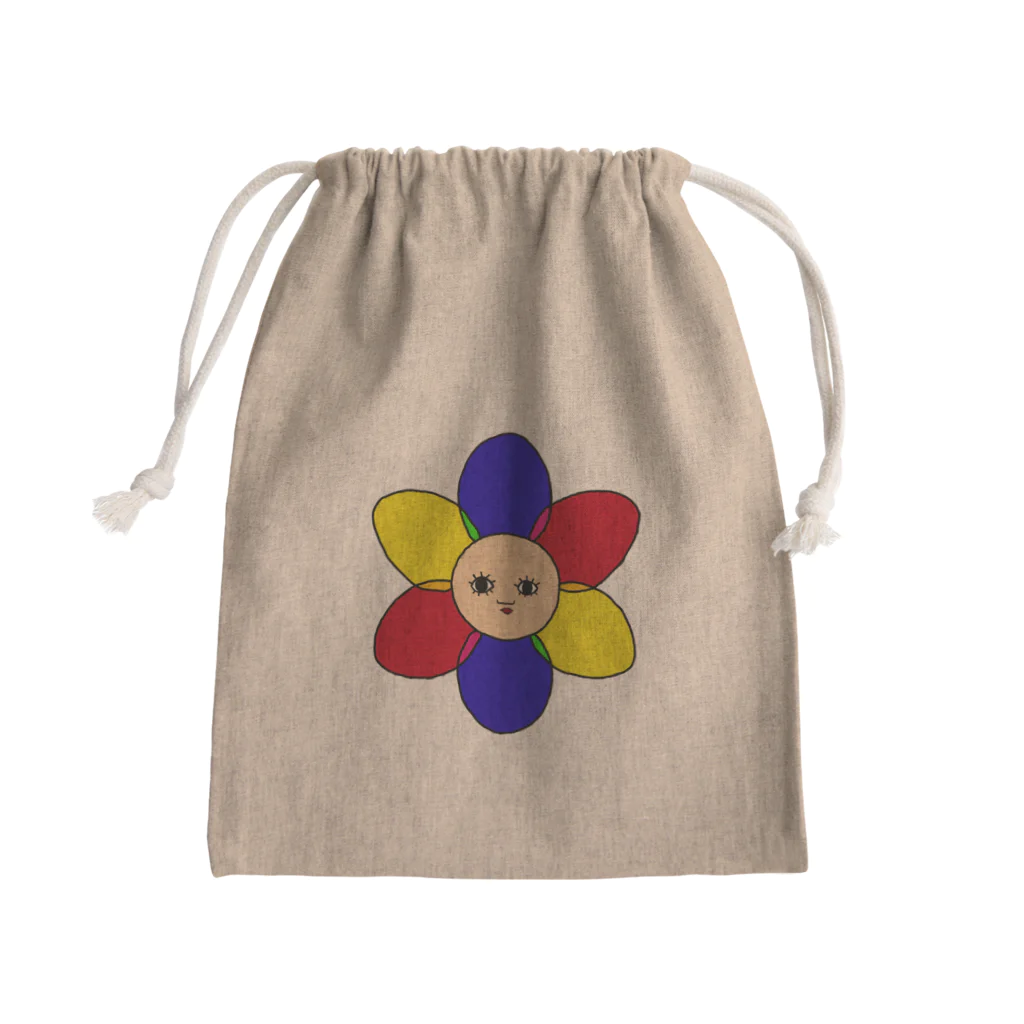 Flowerにんげん　FlowerningenのFlowerにんげん　巾着袋 Mini Drawstring Bag