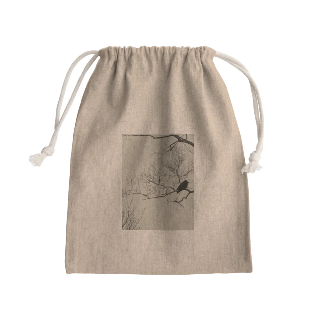 空屋　sorayakusakaの202012300958002　寒烏 Mini Drawstring Bag