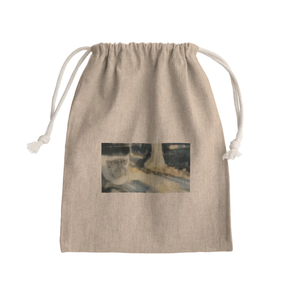 874NatureWorksの渋くて凛々しいイケメンすぎる猿 Mini Drawstring Bag