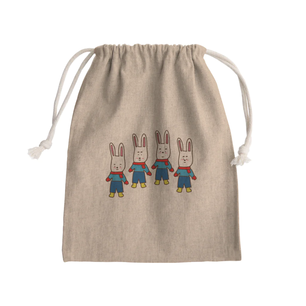 デザインいちまるよんのFly to the world　4USA-GI Mini Drawstring Bag