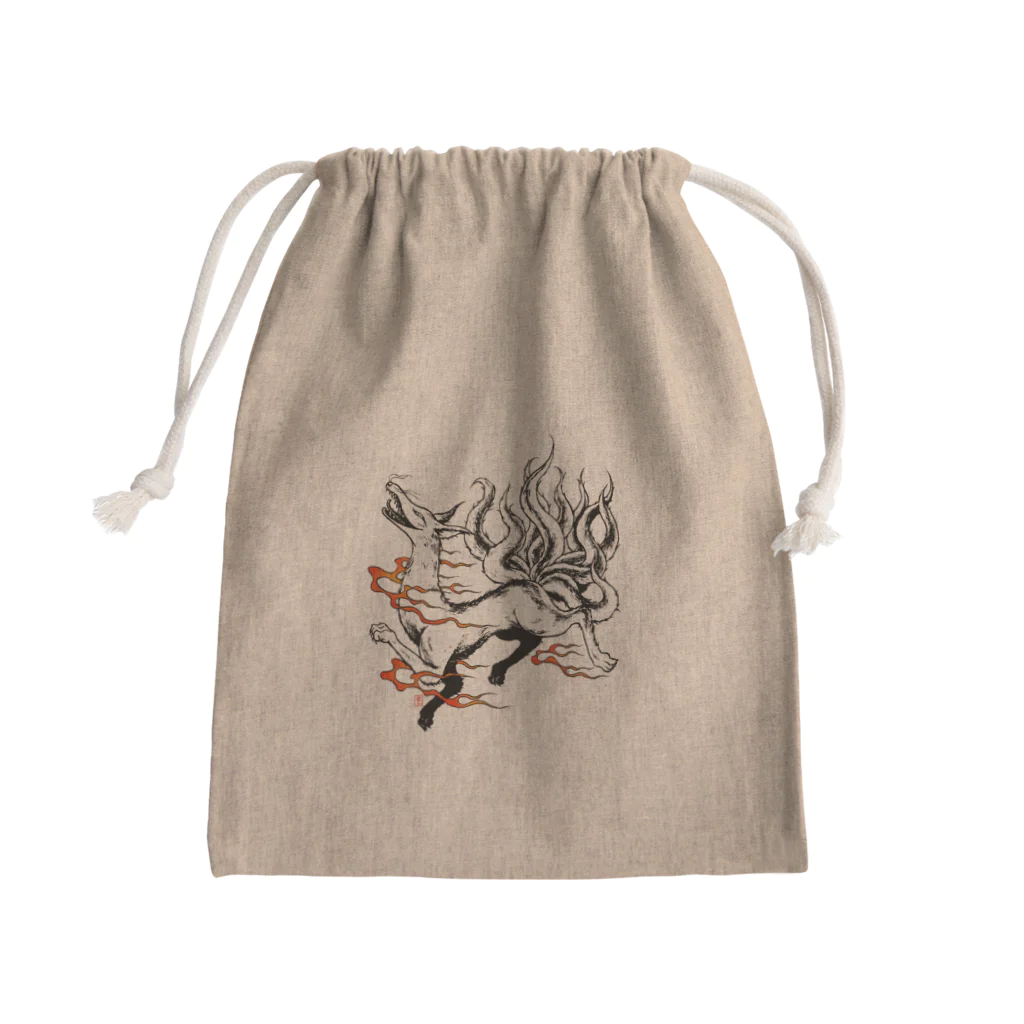 ラクトいちごの世界の九尾の狐 Mini Drawstring Bag