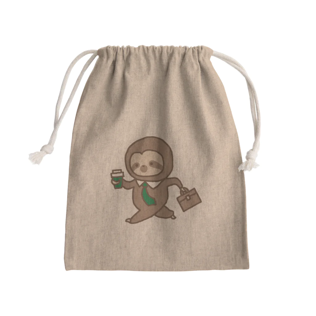 wacky mackeyのナマケヌモノ　plump Mini Drawstring Bag