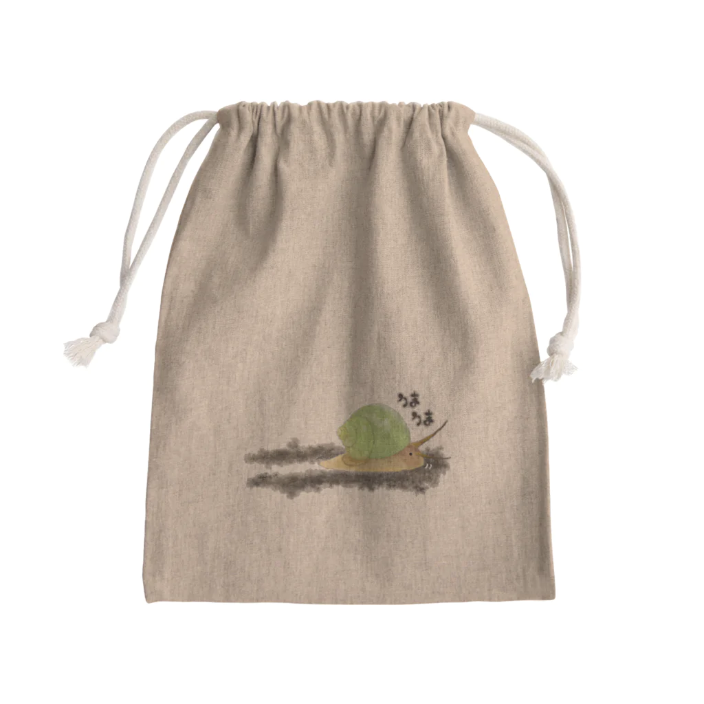 くいなの母のあおみおかたにし Mini Drawstring Bag