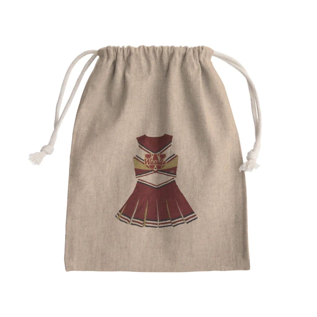 早稲田大学応援部「わーおくんショップ」のえんじシェル Mini Drawstring Bag