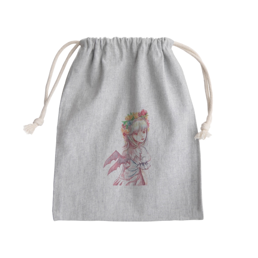 🌼*ﾟがーべらめらん*ﾟ🌼のピンクのでびる Mini Drawstring Bag