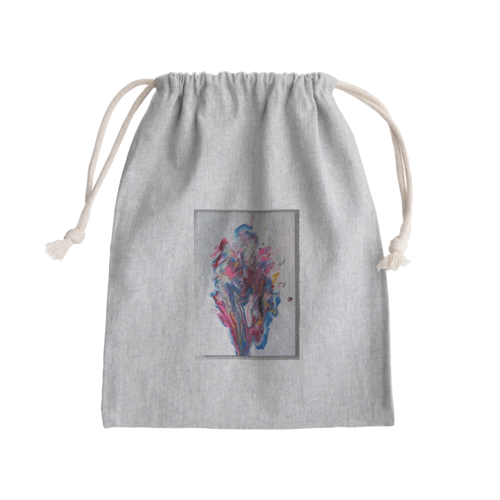アオムラサキのWing of Hope 001 Mini Drawstring Bag