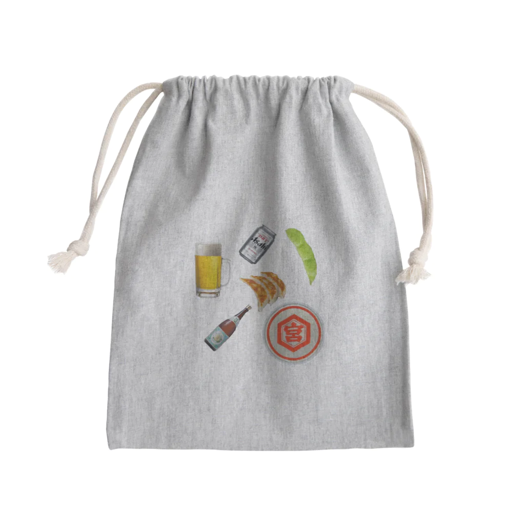 お酒飲みたいのお酒飲みたい Mini Drawstring Bag