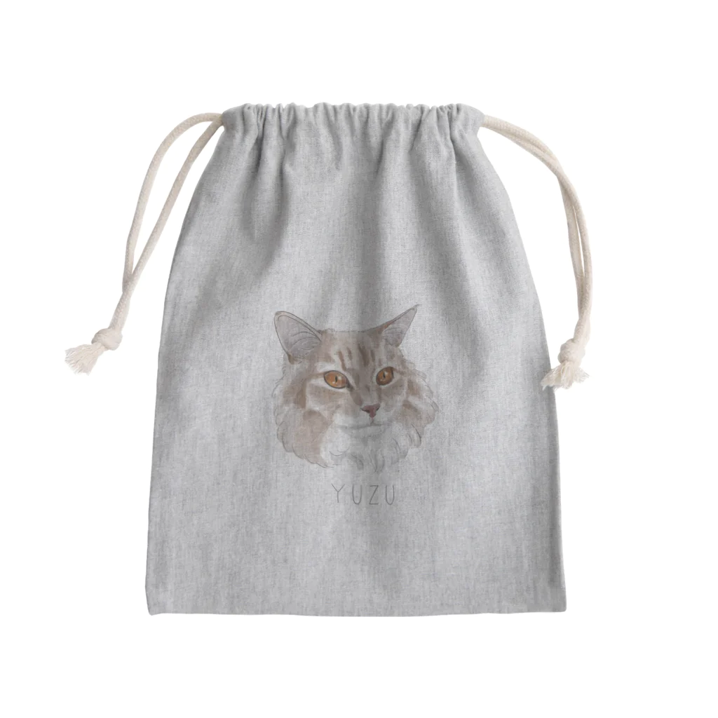 みきぞーん｜保護猫 ミッキー画伯と肉球とおともだちのyuzu Mini Drawstring Bag
