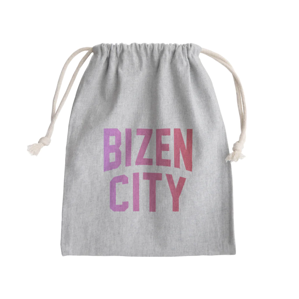 JIMOTOE Wear Local Japanの備前市 BIZEN CITY Mini Drawstring Bag