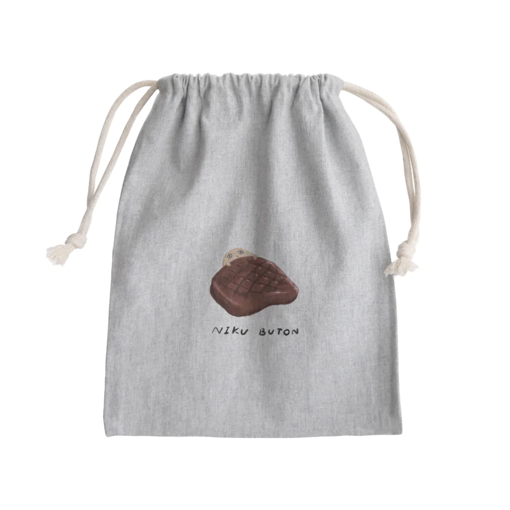 タコパインの缶詰の肉ブトン Mini Drawstring Bag