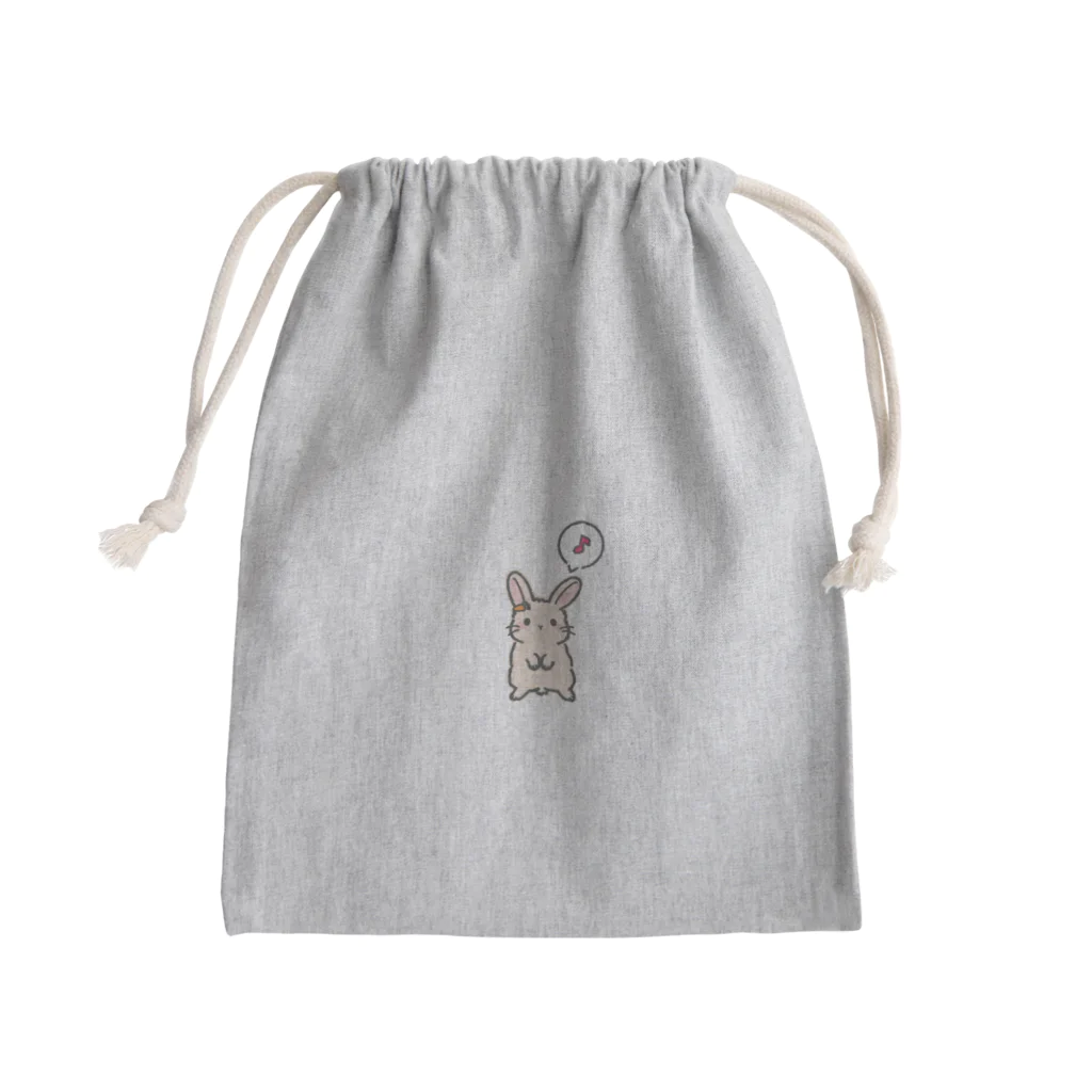 maruruのうさぎ 音符 Mini Drawstring Bag