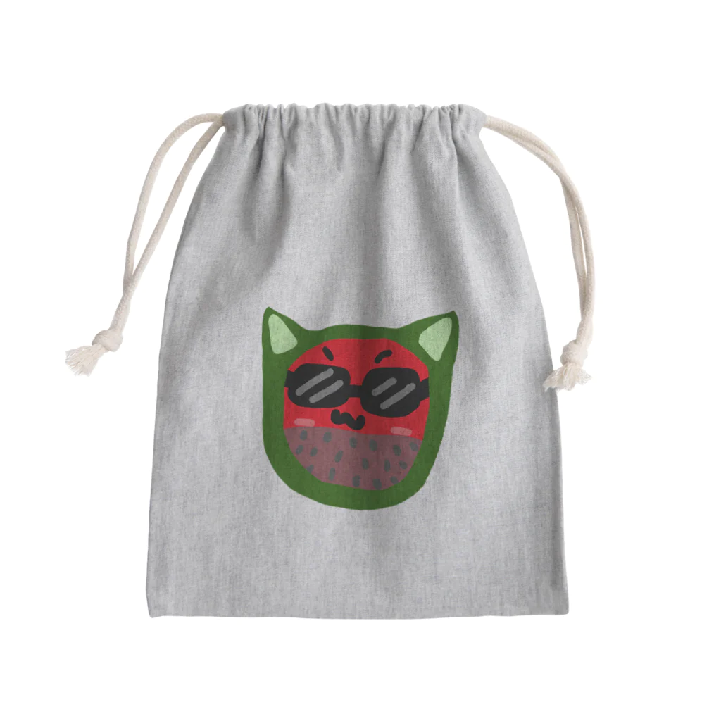 たまねこのスイカおじさん Mini Drawstring Bag