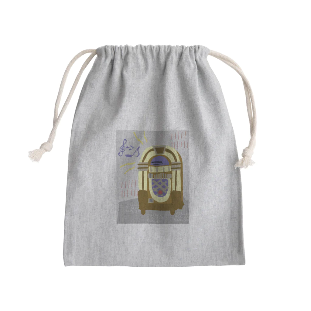 sandy-mのダンスホールのレトロなジュークボックス Mini Drawstring Bag