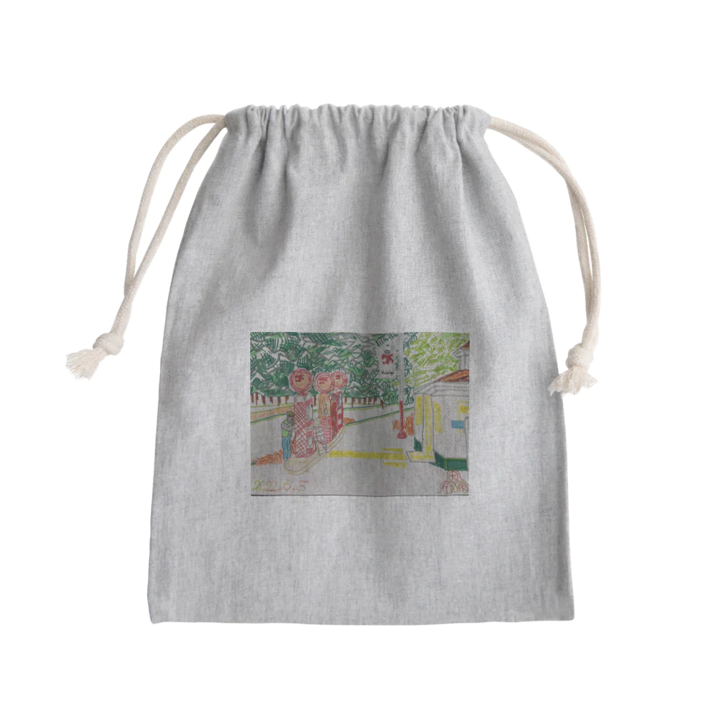 エド・ワード【江戸鉾の愛殿原】。のガソリンスタンド⛽️ Mini Drawstring Bag