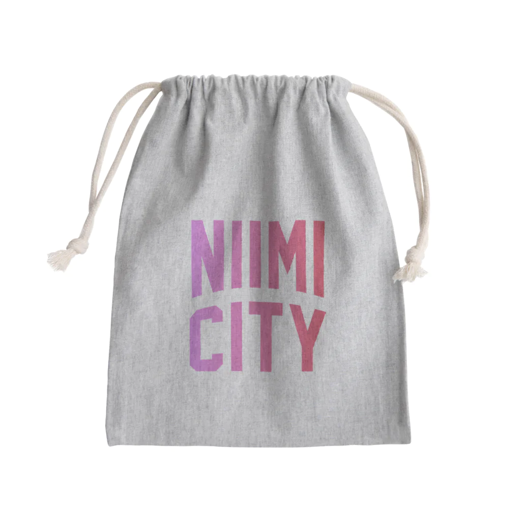 JIMOTOE Wear Local Japanの新見市 NIIMI CITY Mini Drawstring Bag