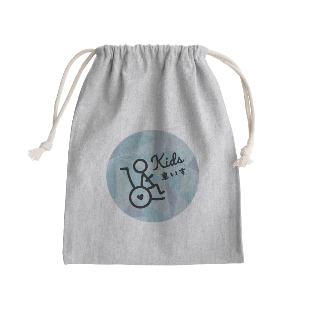 117designのKids 車いす♡イラスト Mini Drawstring Bag