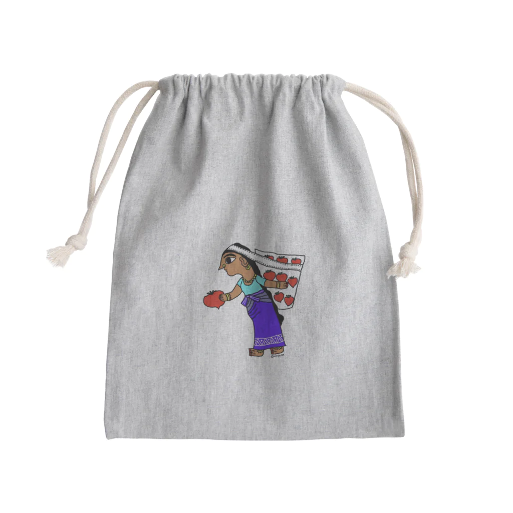 こざわまゆか✖️トマトランド岩橋のトマト愛が重い Mini Drawstring Bag