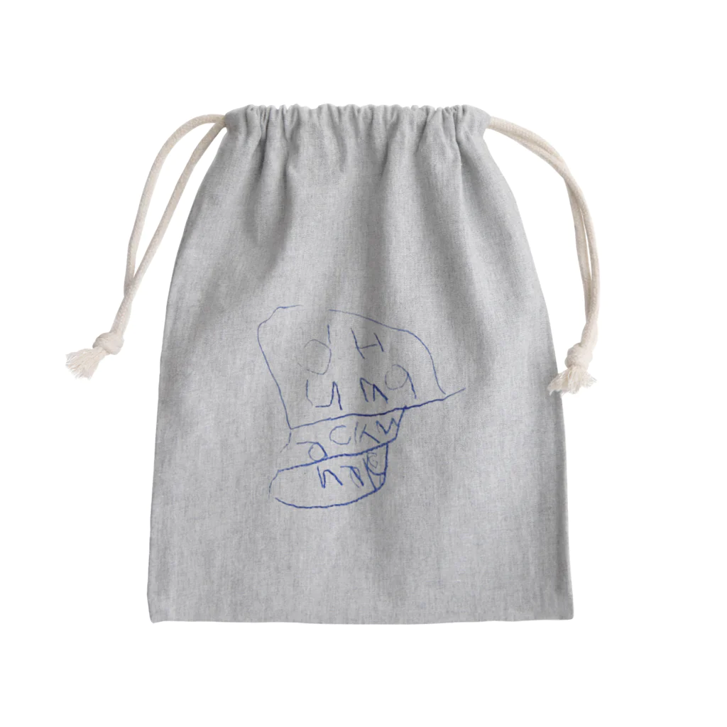 5歳児のお店屋さん　深海と猫といきもの全部のHumpback　whale　ザトウクジラ　英語　 Mini Drawstring Bag