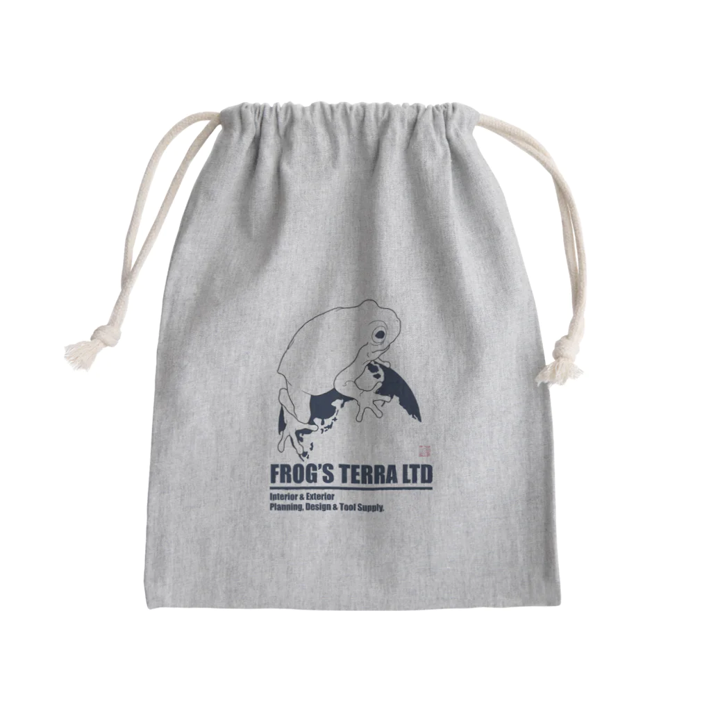 FROG'S TERRA LTDのカラード　ディープシーブルー Mini Drawstring Bag