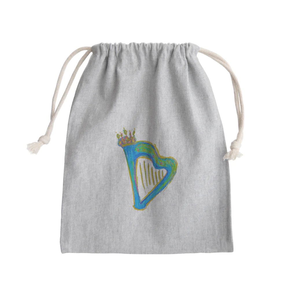 ハープのお部屋の王冠キラキラハープ Mini Drawstring Bag