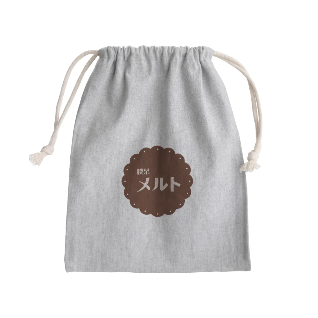 喫茶メルトのメルトロゴ Mini Drawstring Bag