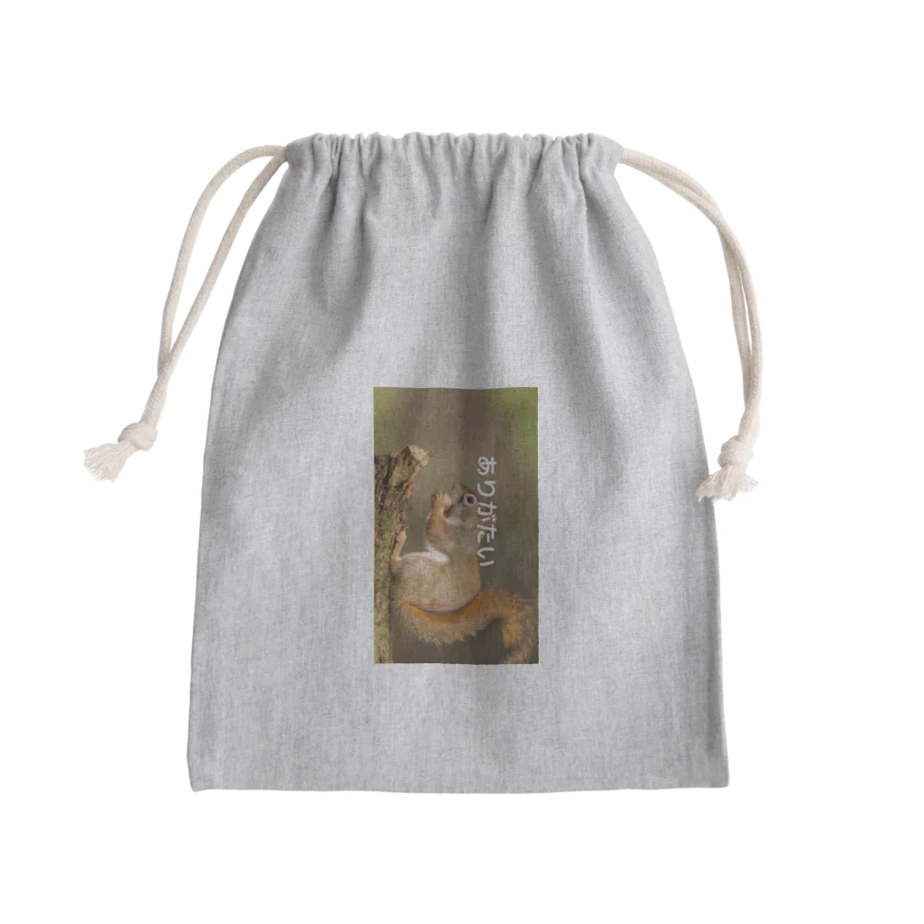 ミラくまのありがたい-リス Mini Drawstring Bag