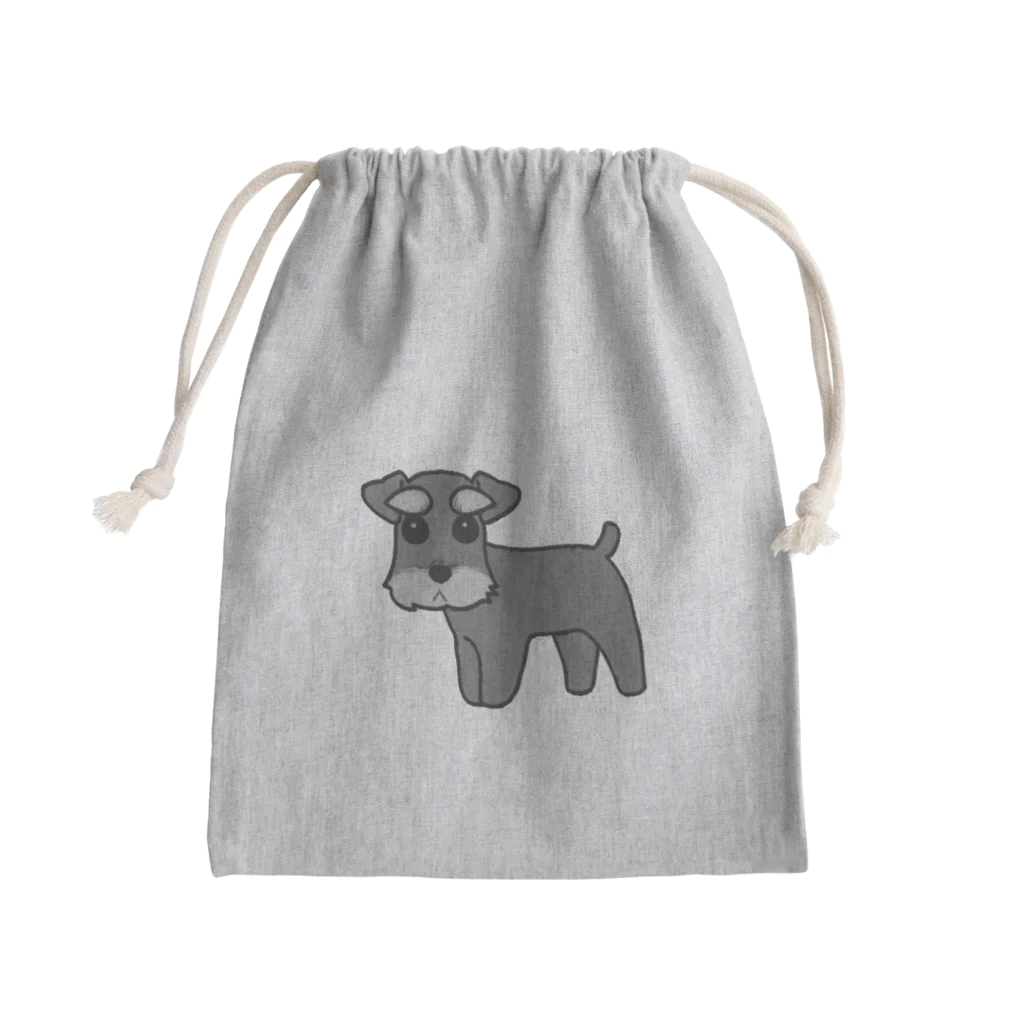 ひなのシュナウザー Mini Drawstring Bag