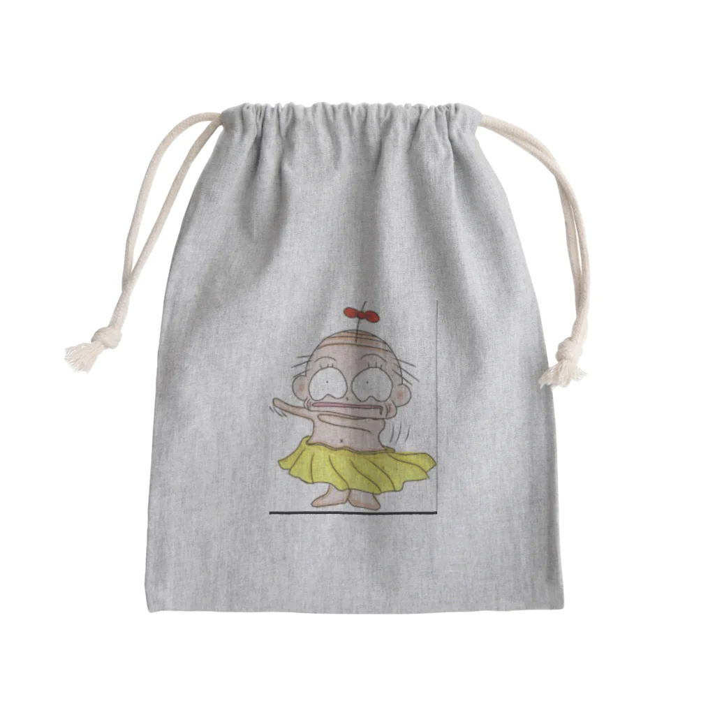 恵子@イラスト修行中の腰みのアメンG Mini Drawstring Bag