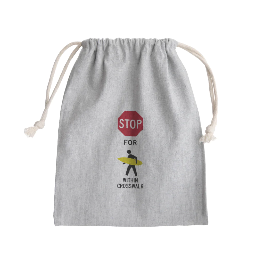 boldandnewのstop for surfer_No.003_fC Mini Drawstring Bag