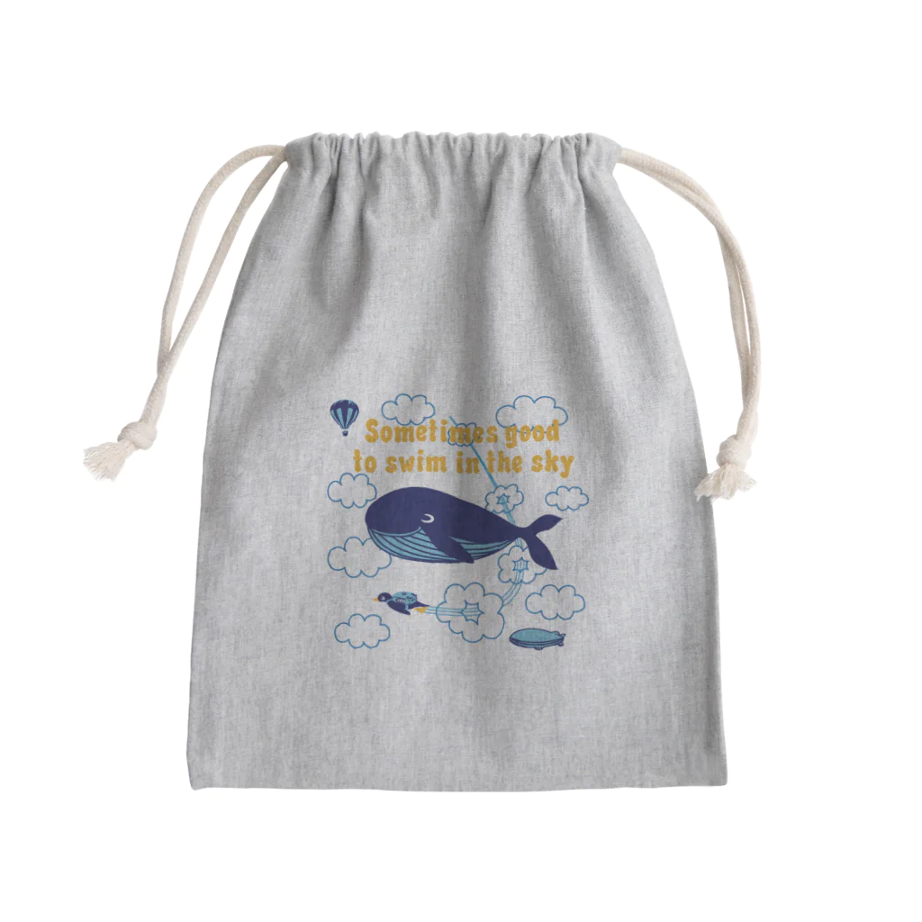 キッズモード某の空くじら Mini Drawstring Bag