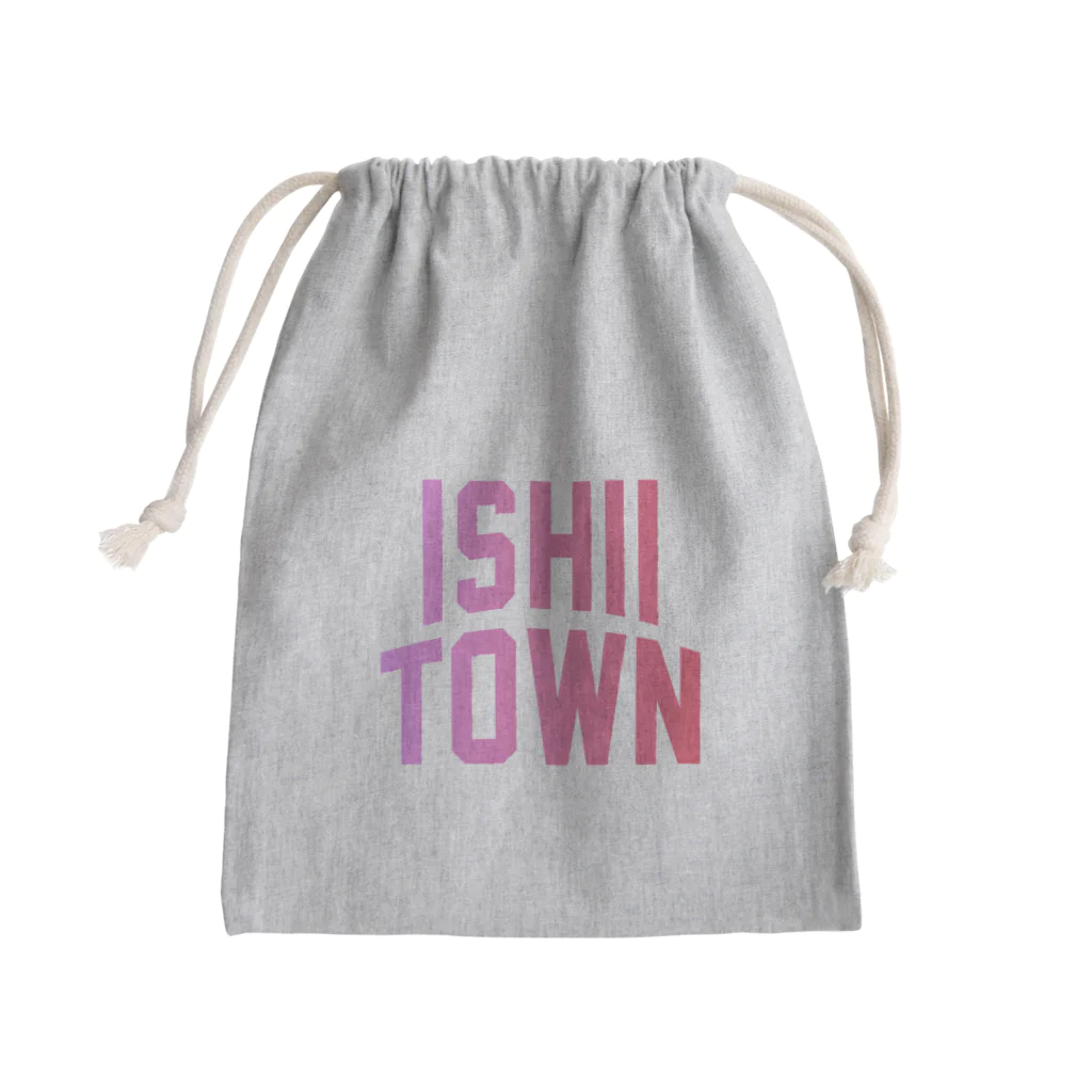 JIMOTOE Wear Local Japanの石井町 ISHII TOWN Mini Drawstring Bag