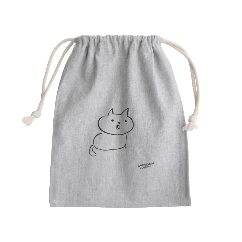 さかがわ成美のくちばしねこ Mini Drawstring Bag