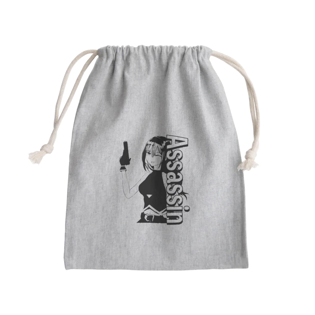 chicodeza by suzuriのアサシンちゃん Mini Drawstring Bag