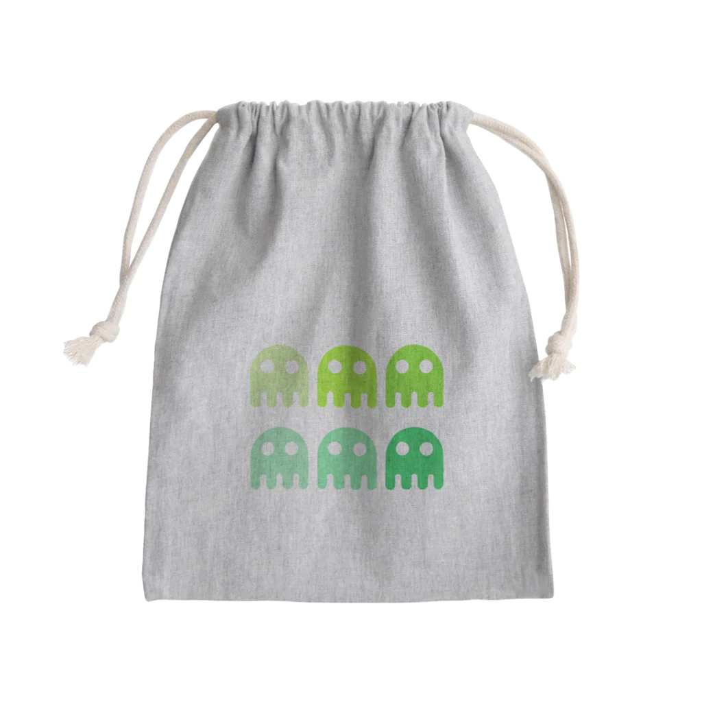 Yu_and_Iのカラフルエイリアン〈green〉 Mini Drawstring Bag