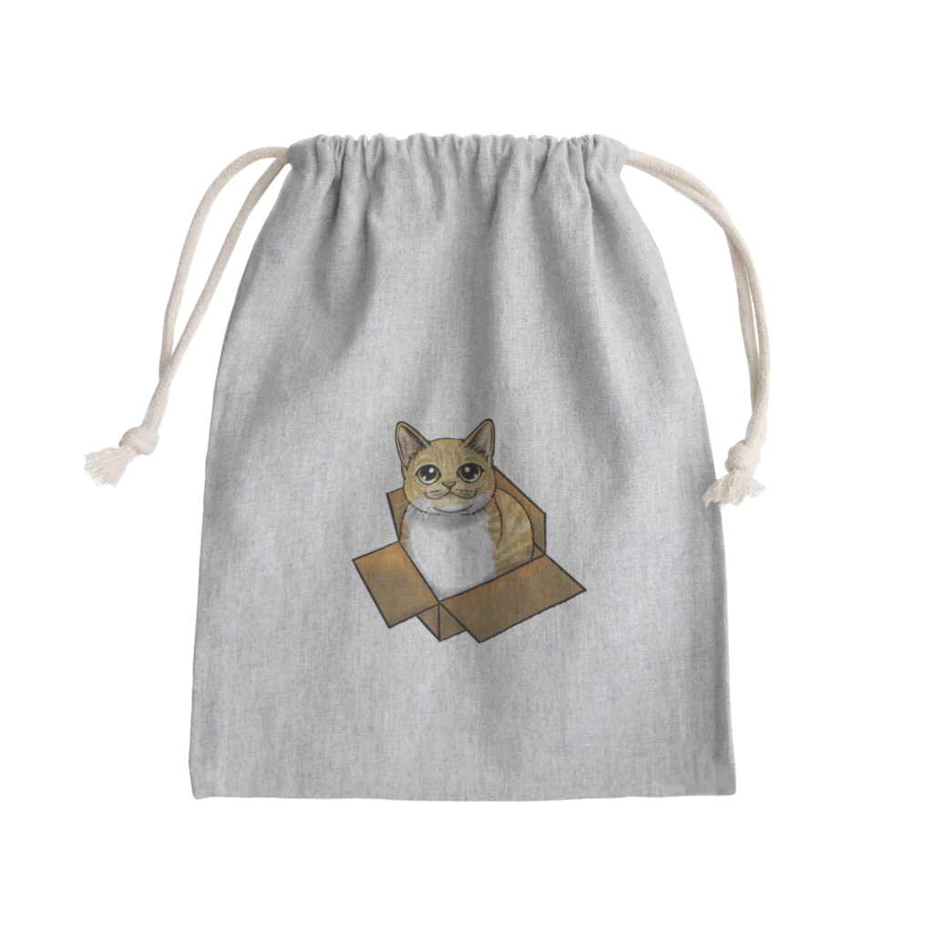 縁-yukari-のダンボールにゃんこ Mini Drawstring Bag